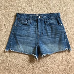 Madewell high-rise Jean shorts size 29
